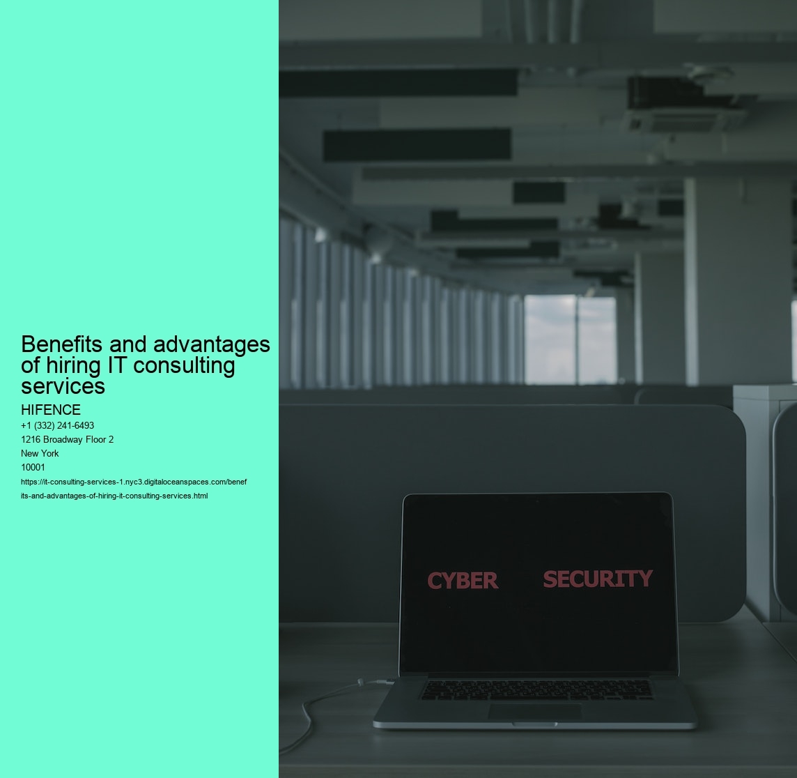 Benefits and advantages of hiring IT consulting services