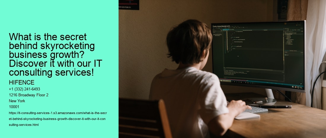 What is the secret behind skyrocketing business growth? Discover it with our IT consulting services!